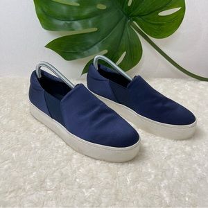 Vince Warren Blue Velvet Platform Sneakers size 9